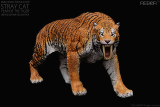 REBOR 1:11±1 Smilodon populator Museum Class Replica Deluxe Pack &ldquo;Stray Cat&rdquo; Year of the Tiger Limited Edition *1