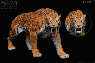 REBOR 1:11±1 Smilodon populator Museum Class Replica Deluxe Pack &ldquo;Stray Cat&rdquo; Year of the Tiger Limited Edition (Vorbestellung für ca. Juni 2022)