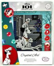Craft Buddy CAK-DNY714L - Framed Crystal Art Kit - 101 Dalmatiner : Pongo mit Welpen