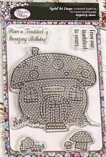 Craft Buddy CCST55 - Crystal Art A6 Stamp - Enchanted Toadstool