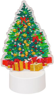 Craft Buddy CALED-A02 - Crystal Art LED Lampe mit Weihnachtsbaum