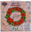 Craft Buddy CA-WR9 - Crystal Art Kranz - Klatschmohn