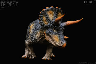 REBOR 160963 - 1:35 Alpha Male Triceratops horridus Trident King Ver. *1