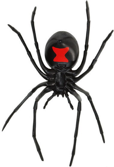NUOVO LTD CON ETICHETTA * BLACK Widow Spider GRANDE Insetto giocattolo modellino-SAFARI 545406 