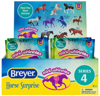 Breyer Mini Whinnies (1:64) 300201 - Pferde Überraschungs Serie 4 (ungeöffnete Box mit 48 Beutel)