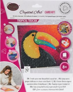 Craft Buddy CCK-A117 - Crystal Card Kit Toucan