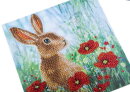 Craft Buddy CCK-A101 - Crystal Card Kit Wild Poppies and the Hare