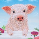 Craft Buddy CCK-A100 - Crystal Card Kit Pig on the Fence