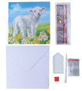 Craft Buddy CCK-A99 - Crystal Card Kit Little Lamb