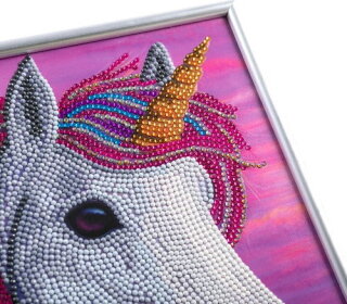 Craft Buddy CAM-32 - Crystal Art Picture Frame Set - Unicorn Delights