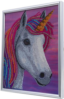 Craft Buddy CAM-32 - Crystal Art Picture Frame Set - Unicorn Delights