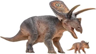 PNSO 1016EN - Torosaurus Aubrey & Dabei 1:35 Scientific Art Model