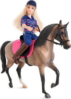 Breyer Classic (1:12) 61114 - Reiter und Pferd (englisch) Neues Pferd!