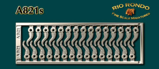 Rio Rondo Traditional (1:9) A821s - Araberhalfter Haizähne Deco Snaggle (silberfarben)