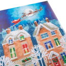 Craft Buddy CAK-A191M - Framed Crystal Art Kit - Santa Street