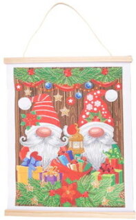 Craft Buddy CAS-19L - Scroll Crystal Art Kit - Christmas Gnomes