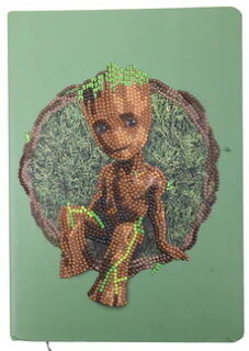 Craft Buddy CANJ-MCU922 - Crystal Art Notebook Set - Groot