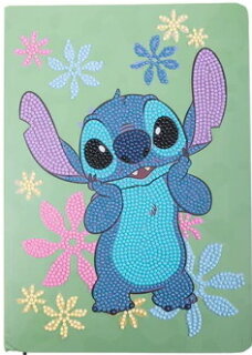Craft Buddy CANJ-DNY604 - Crystal Art Notebook Set - Stitch