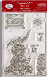 Craft Buddy CCST117 - Crystal Art A6 Stamp Set - Little Donkey