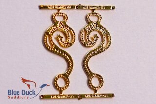 Blue Duck Saddlery Traditional (1:9) GEB002Tmg - Hackamore Barock (vergoldet)