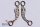Blue Duck Saddlery Traditional (1:9) GEB030Tms - Frilly (nickel plated)