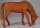 Elastolin (Preiser) 4512 1:25 - Horse grazing - Vintage (Chestnut)