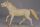 Elastolin (Preiser) 4511 1:25 - Horse running - Vintage (Grey)