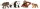 Schleich 42736 - Wild Life Asian Starter Set