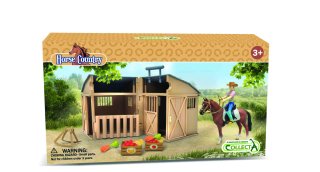 CollectA 84246 - Rider & Accessories with Horse & Stable Box Set