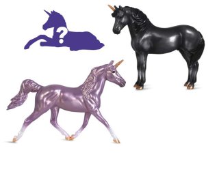 Breyer Stablemates (1:32) 10296 - Unicorn Foal Surprise  (Enchanted Forest Family)