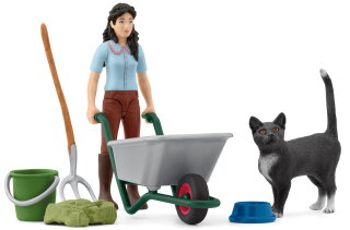 Schleich 42747 - Ausmist- und Pflegeset