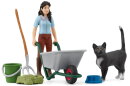 Schleich 42747 - Ausmist- und Pflegeset