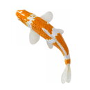 Mojö 381104 - Koi Karpfen Ochiba Shigure (orange / weiß)