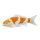 Mojö 381104 - Koi Karpfen Ochiba Shigure (orange / weiß)