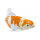 Mojö 381104 - Koi Karpfen Ochiba Shigure (orange / weiß)