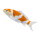 Mojö 381104 - Koi Karpfen Ochiba Shigure (orange / weiß)