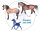 Breyer Stablemates (1:32) SM-10621 - Shimmering Sands Family