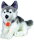 Teddy Hermann Plush 92729 - Husky sitting