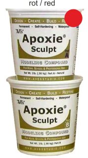 Aves Studio LLC - Apoxie® Sculpt Modelliermasse (rot ca. 1800gr)