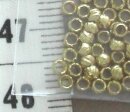 Quetschperlen in Kordeloptik ca. 2mm - gold