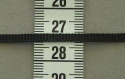 Ripsband 3 mm - Nero (Preis pro Laufmeter)