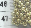 Quetschperlen in Kordeloptik 2,3mm - gold
