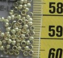 Crimp Beads - gold  aprox. 2 mm