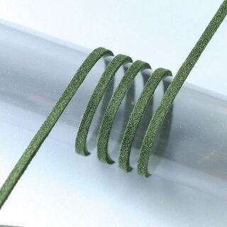 efco 2002065 - Alcantaraband 3 mm breit - grün (Preis pro Laufmeter)