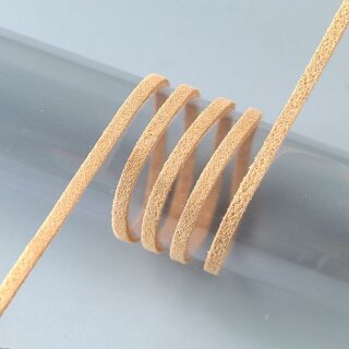 efco 2002030 - Alcantaraband 3 mm breit - sand (Preis pro Laufmeter)