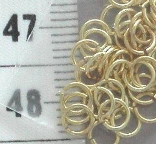 Ringe 5 mm goldfarben (50 Stk)
