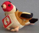 Teddy Hermann Plüsch 94112 - Vogel (rot)