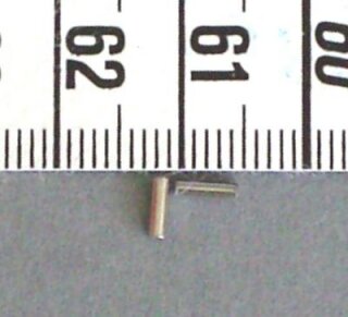 10 small metal pipes - silver