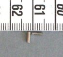 10 Metallröhrchen - silberfarben