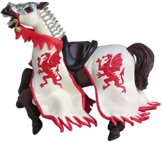 Papo 39388 - Pferd des Drachenkönigs (rot)